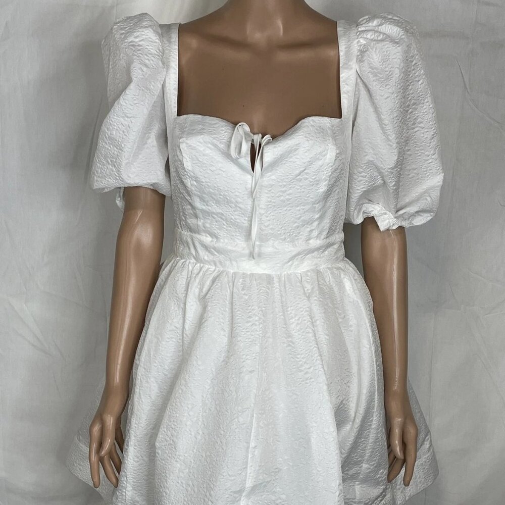 NEW BHLDN Women's Dress Mini Back Lace Size M White